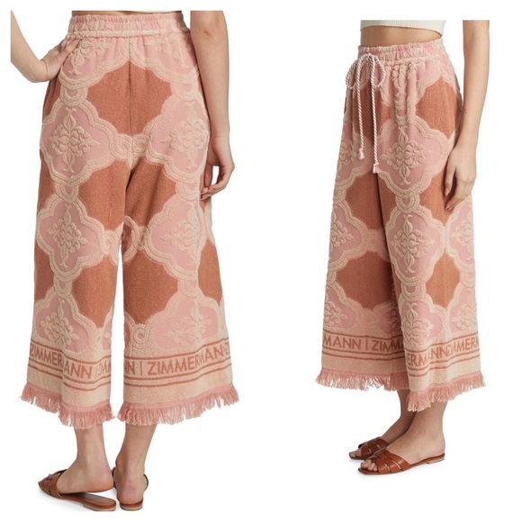 Zimmermann Other - Zimmermann Jeannie Terry Towel Cropped Pants